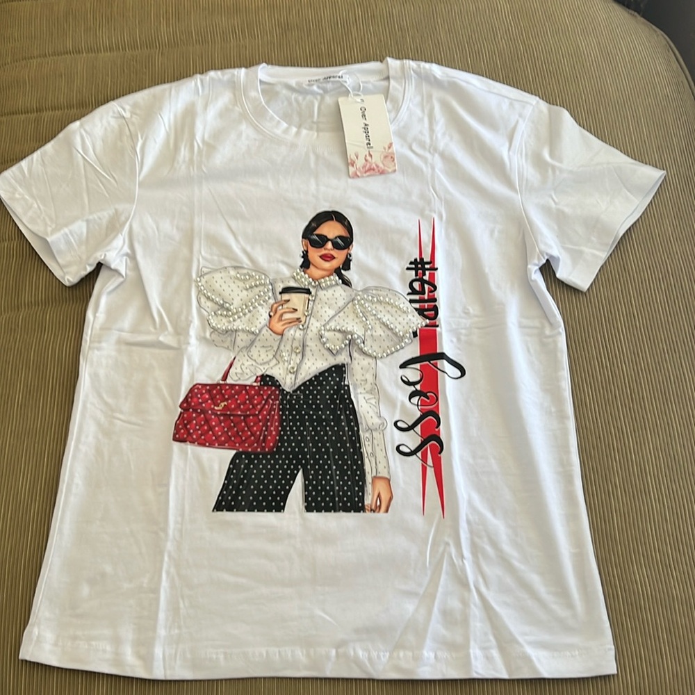 Over Apparel Sequin Model Top, T-shirt